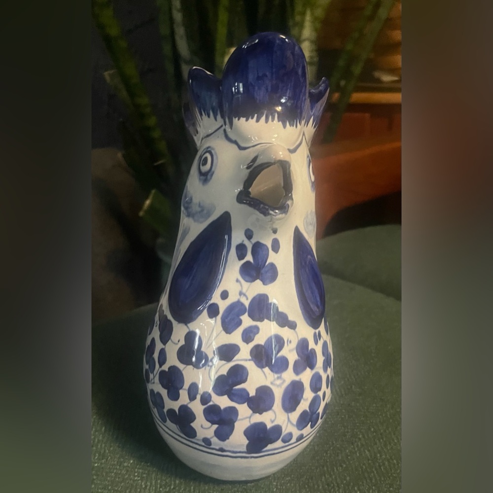 Sberna Deruta Rooster Pitcher